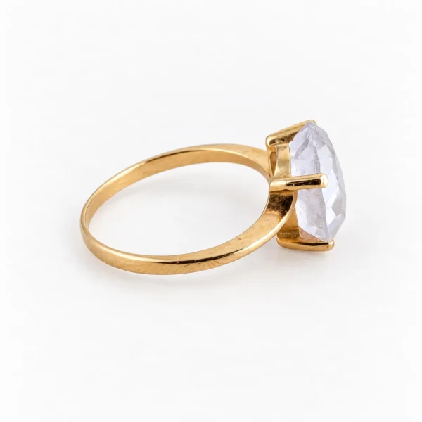 Bague en or avec quartz Lokans